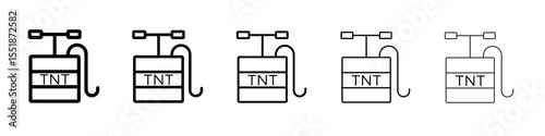 TNT dynamite icon simple illustration logo art