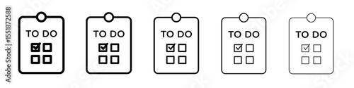 Todo list icon simple illustration logo art