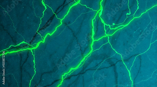 Modern Flat Design Macro Marble Texture – Vibrant Emerald Veins, Electric Colors, Abstract Artistic Background – Luxury 2D Shapes, High-Detail Close-Up