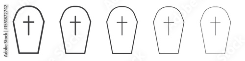 Tombstone icon simple illustration logo art