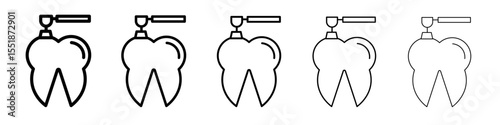 tooth Polish icon simple illustration logo art