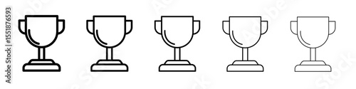 Trophy icon simple illustration logo art