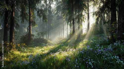 The fairyland-like natural scenery