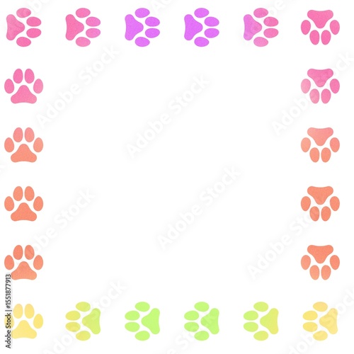 set of colorful flowers