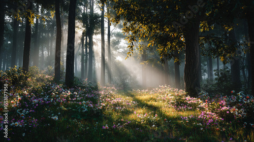The fairyland-like natural scenery
