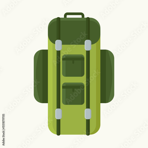Olive Green Hiking Backpack Durable Travel Bag for Adventures