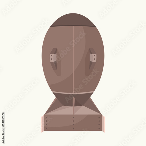 Fat Man Atomic Bomb A Detailed Illustration of the World War II Weapon