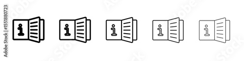 User guide icon simple illustration logo art