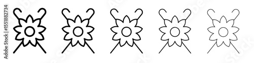 Vanilla icon simple illustration logo art