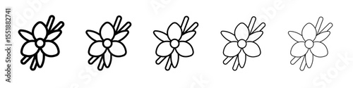 Vanilla icon simple illustration logo art