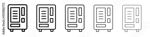Vending machine icon simple illustration logo art