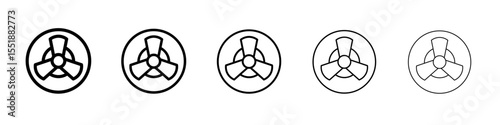 Ventilation icon simple illustration logo art