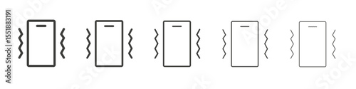 Vibrate phone icon simple illustration logo art