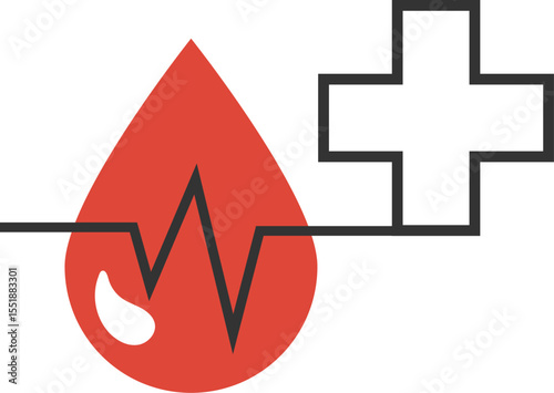 Blood donation logo design, blood donation vector illustration