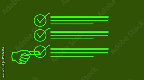 Survey form concept, Questionnaire with checkboxes, filling survey form online, answer questions of test. Education futuristic technology and learning concept.