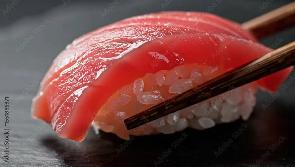 Un nigiri sushi japonés 