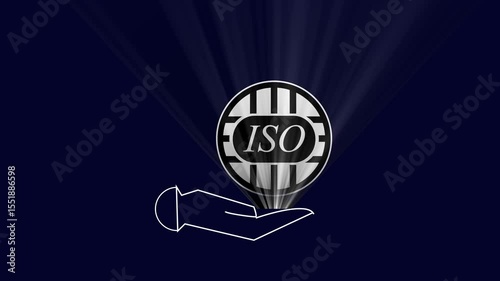 ISO standards quality control. Quality assurance with five stars or guarantee product. ISO Standard certification.