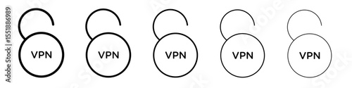 VPN icon simple illustration logo art