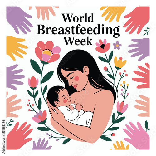 World Breastfeeding Week Observation Poster