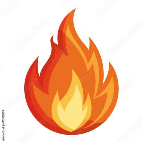 fire flames vector illustration