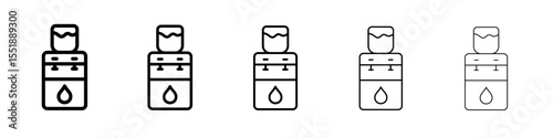 Water dispenser icon simple illustration logo art