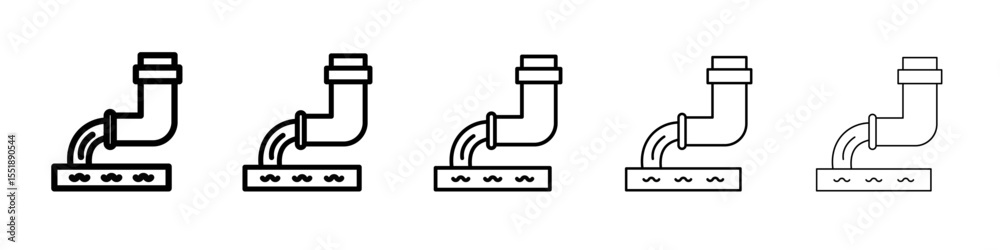 Obraz premium Water supply drain icon simple illustration logo art
