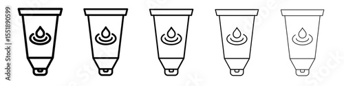 Water-based lubricant icon simple illustration logo art