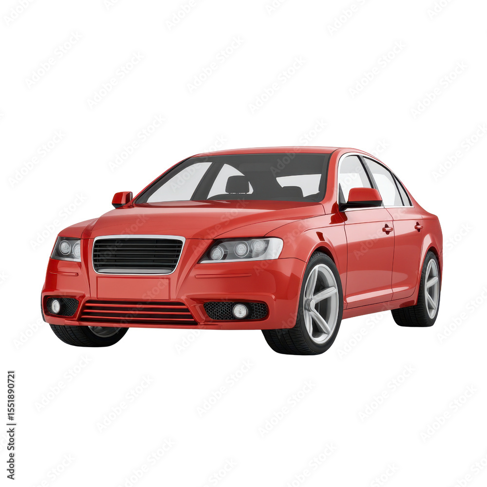 Sleek Red Sedan on Display with Modern Design and Polished Features for Automotive Enthusiasts and Car Showcases Transparent background or PNG Sleek Red Sedan on Display with Modern Design and Polished Features for Automotive Enthusiasts and Car Showcases Transparent background or PNG