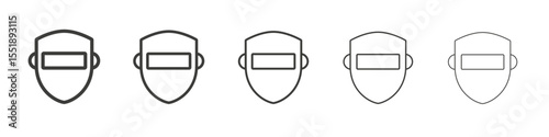 Welding goggles icon simple illustration logo art