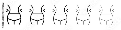 Weight loss icon simple illustration logo art