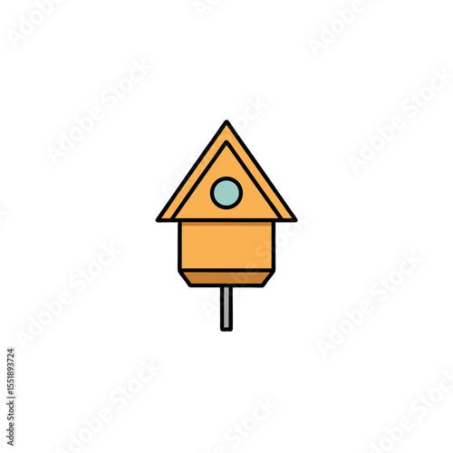 Bee House Dripper Coffee Maker Vector Illustration for Home Brewing and Cafe Branding