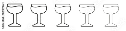 Wine icon simple illustration logo art