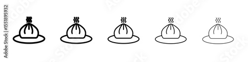 wonton icon simple illustration logo art