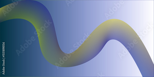 Colorful abstract background with flowing blue wave patterns and swirling lines