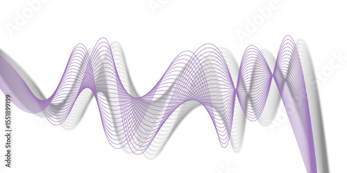 Abstract purple and pink waves flow in a vibrant, modern design, perfect for a dynamic background or artistic illustration