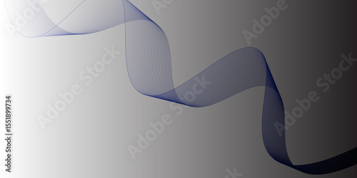 Abstract blue background with dynamic lines and a flowing wave pattern, ideal for modern digital and business designs