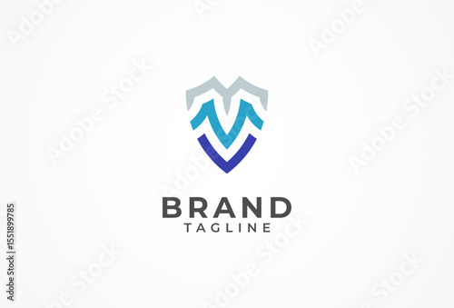 Abstract Letter MV Logo, Letter MV monogram logo design, vector illustration