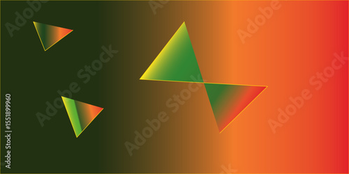 Abstract geometric background with colorful origami paper planes and arrow symbols, a modern design concept for business or web