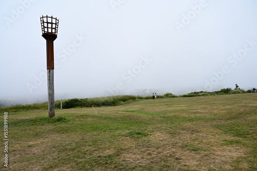 Beacon on the East Hill at Hastings in East Sussex in the UK. 
