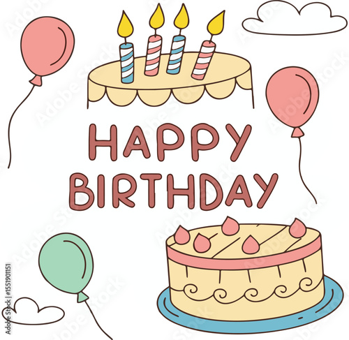 birthday cake with candles