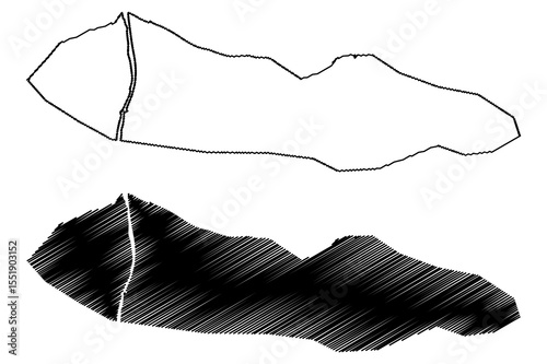 Dili City (Democratic Republic of Timor-Leste, East Timor) map vector illustration, scribble sketch City of Dili map
