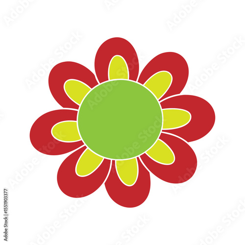 abstract flower vector illustration