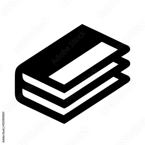 A stack of books representing education and knowledge isolated on white background for literature and learning concepts