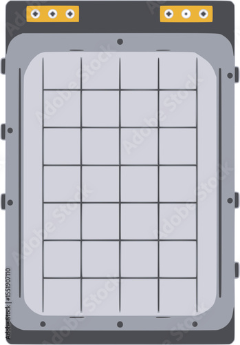  Illustration of an electric vehicle battery pack or energy storage unit