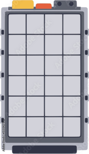  Illustration of an electric vehicle battery pack or energy storage unit