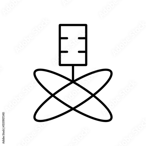 Mute Podcast Microphone Icon Vector. Mic Off Logo.