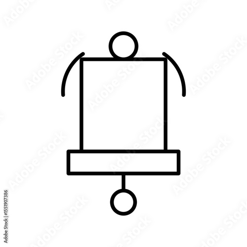 Podcast Episode Alert Notification Bell Icon Vector. Notification Bell Signal Logo.