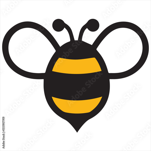 Minimal Bee Logo Design: Elegant Silhouette Style Vector Art for Branding, Eco-Friendly Business Identity, and Clean Logo Concepts