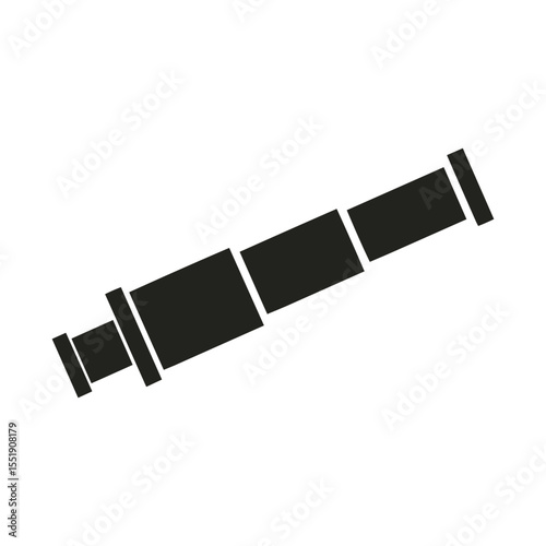 Telescope icon. Vector illustration. Flat design style eps 10