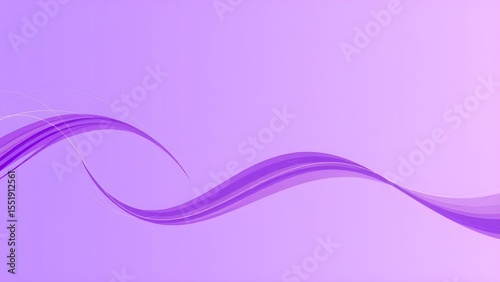 Graceful Lavender Waves: A Serene Abstract Flow